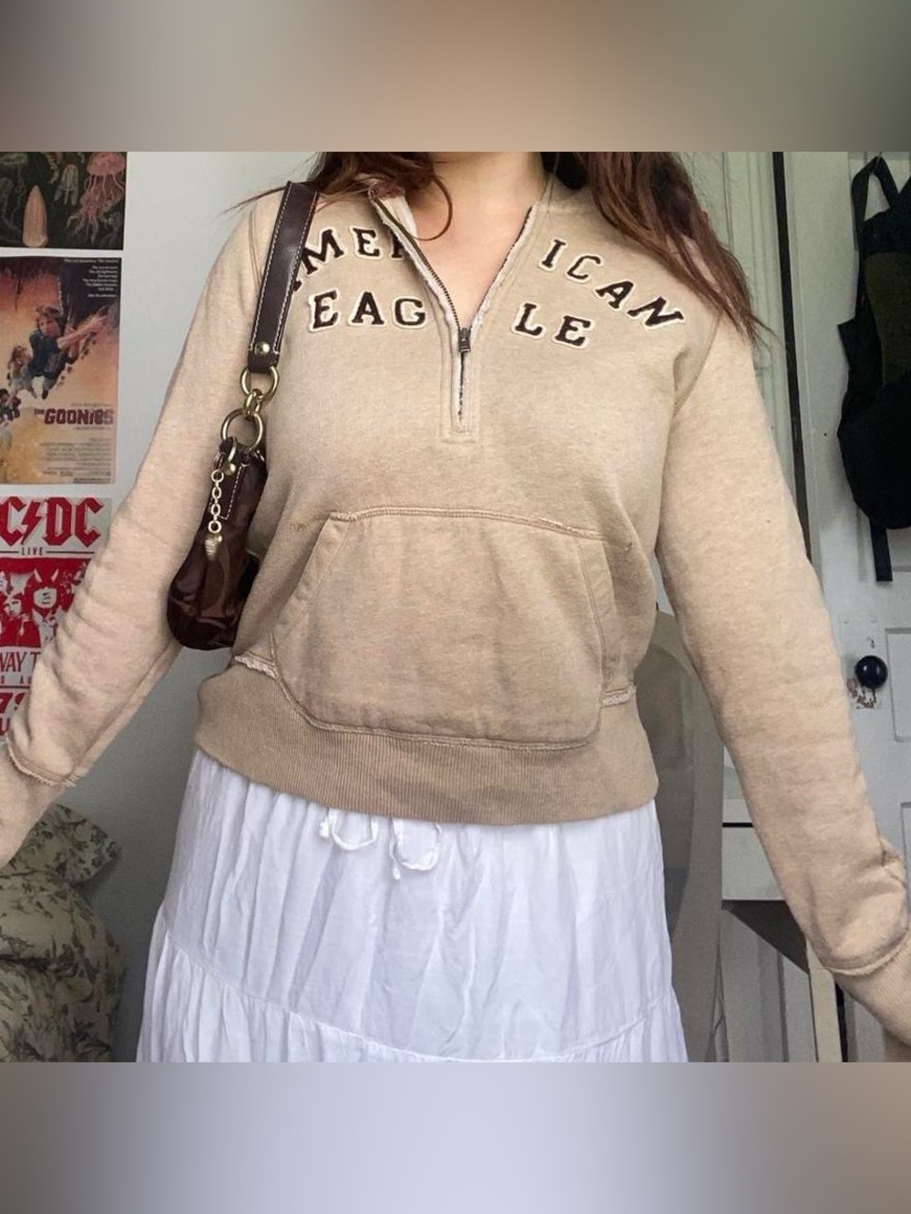 Vintage Y2K American eagle quarter zip hoodie